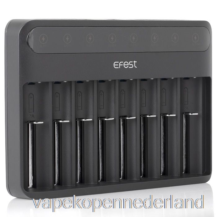 Elektronische Sigaret Vape Efest Lush Q8 8-bay Intelligente Batterijlader